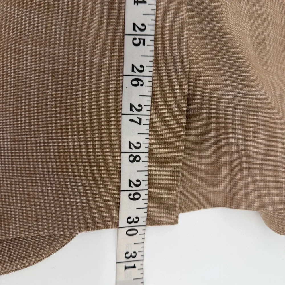 J. Ferrar Blazer Mens 40 Reg Brown Slim Fit Sport Coat Single Button Textured